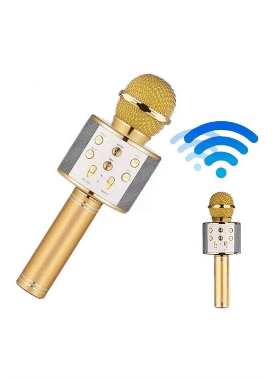 Bluetooth Hoparlör USB AUX SD Kart Kaoroke Mikrofon Uzun Pil Ömrü