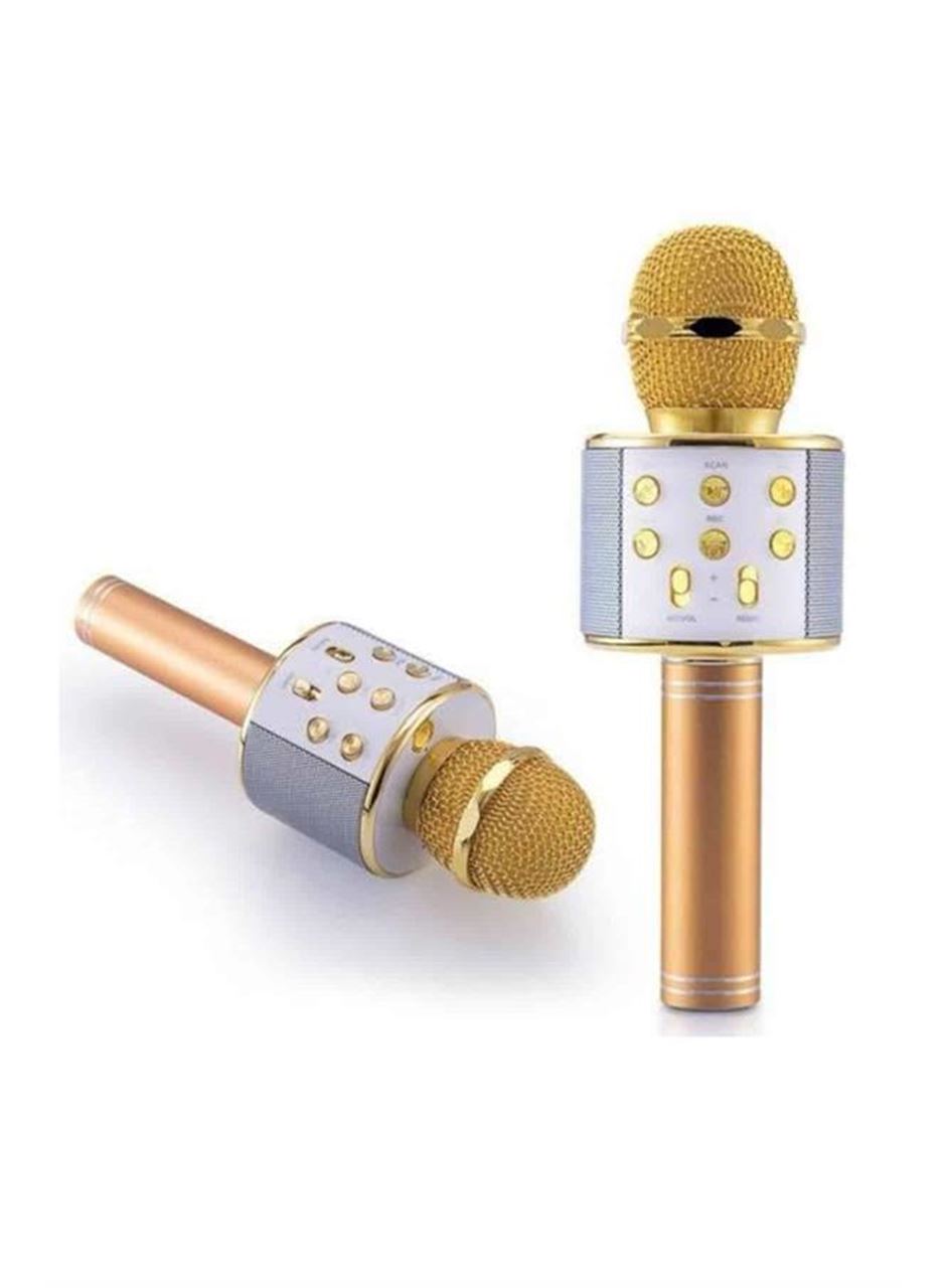 Karaoke Mikrofon Dahili Hoparlörlü Sd-usb-aux Girişli Bluetooth Hoparlör