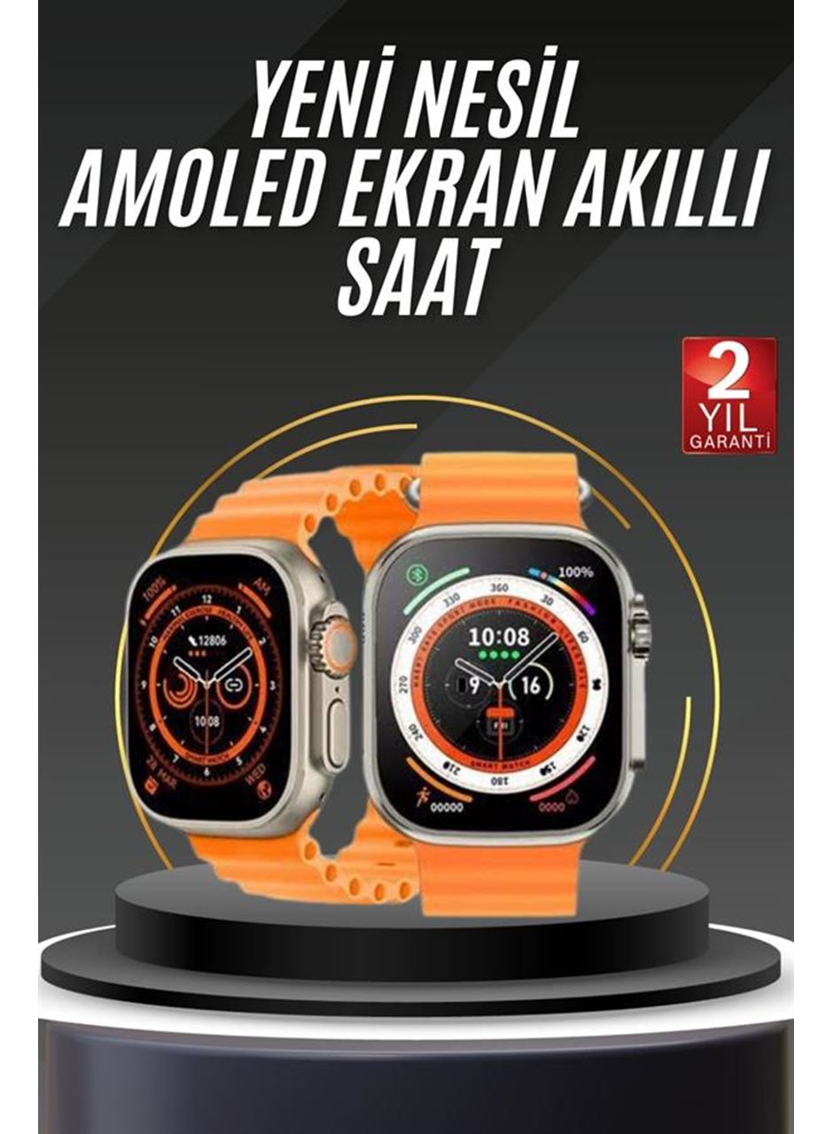 yeni nesil Akıllı Saat Android ve İOS Uyumlu 49 MM NFC Özelliği GPS Takibi
