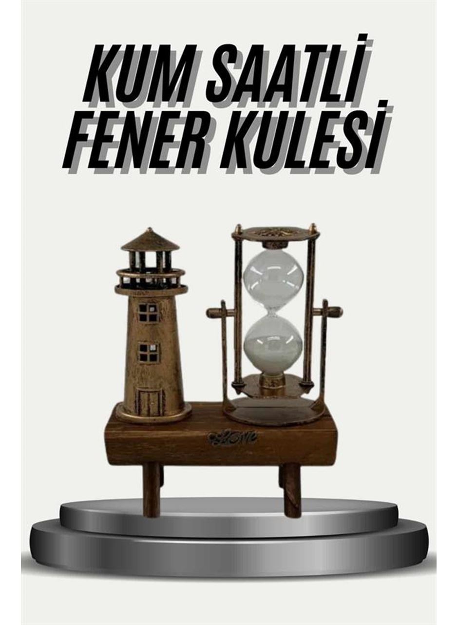 Eyfel Kulesi ve Deniz Feneri Dekoratif Masa Biblosu Hediyelik