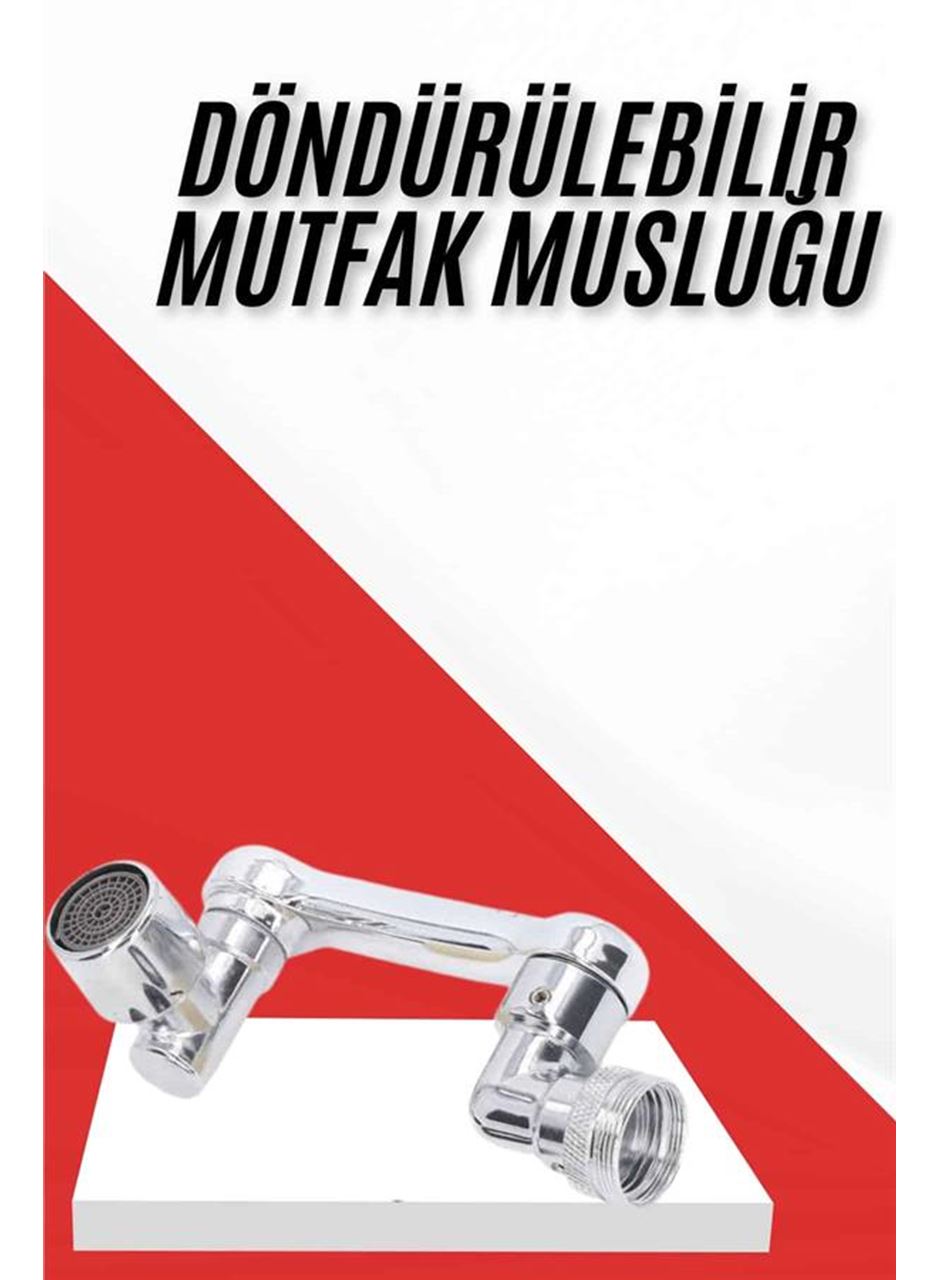 Her Yere Dönebilen Tasarruflu Mutfak Musluk Başlığı Ucu Musluk Ucu Oynar Başlıklı