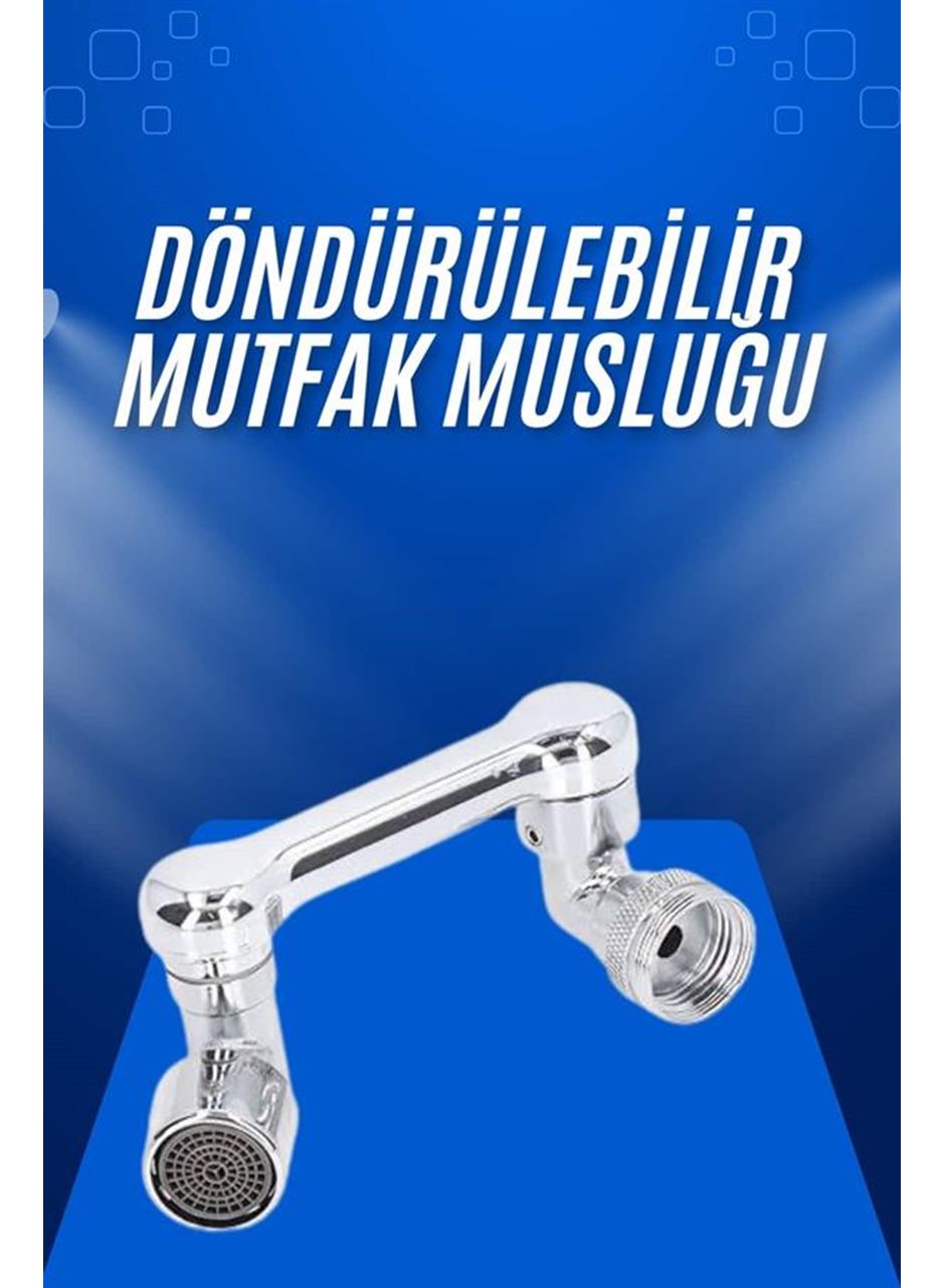 Döndürülebilir Musluk Mutfak Banyo Musluk Ucu Başlığı 4 Filtreli