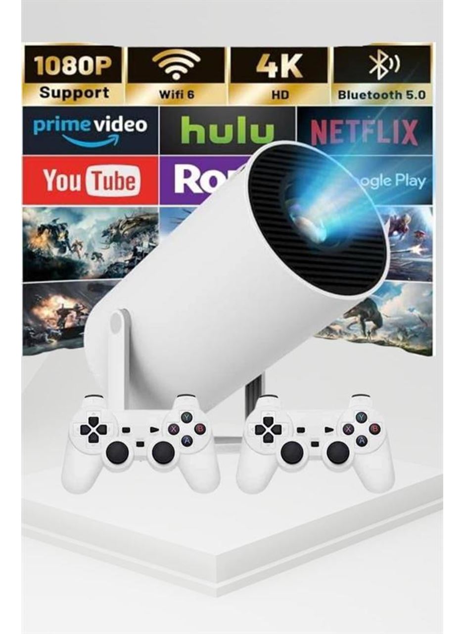 Taşınabilir Android Projeksiyon Ayaklı Çift Kollu 4K Çözünürlüklü Sinema Projeksiyonu