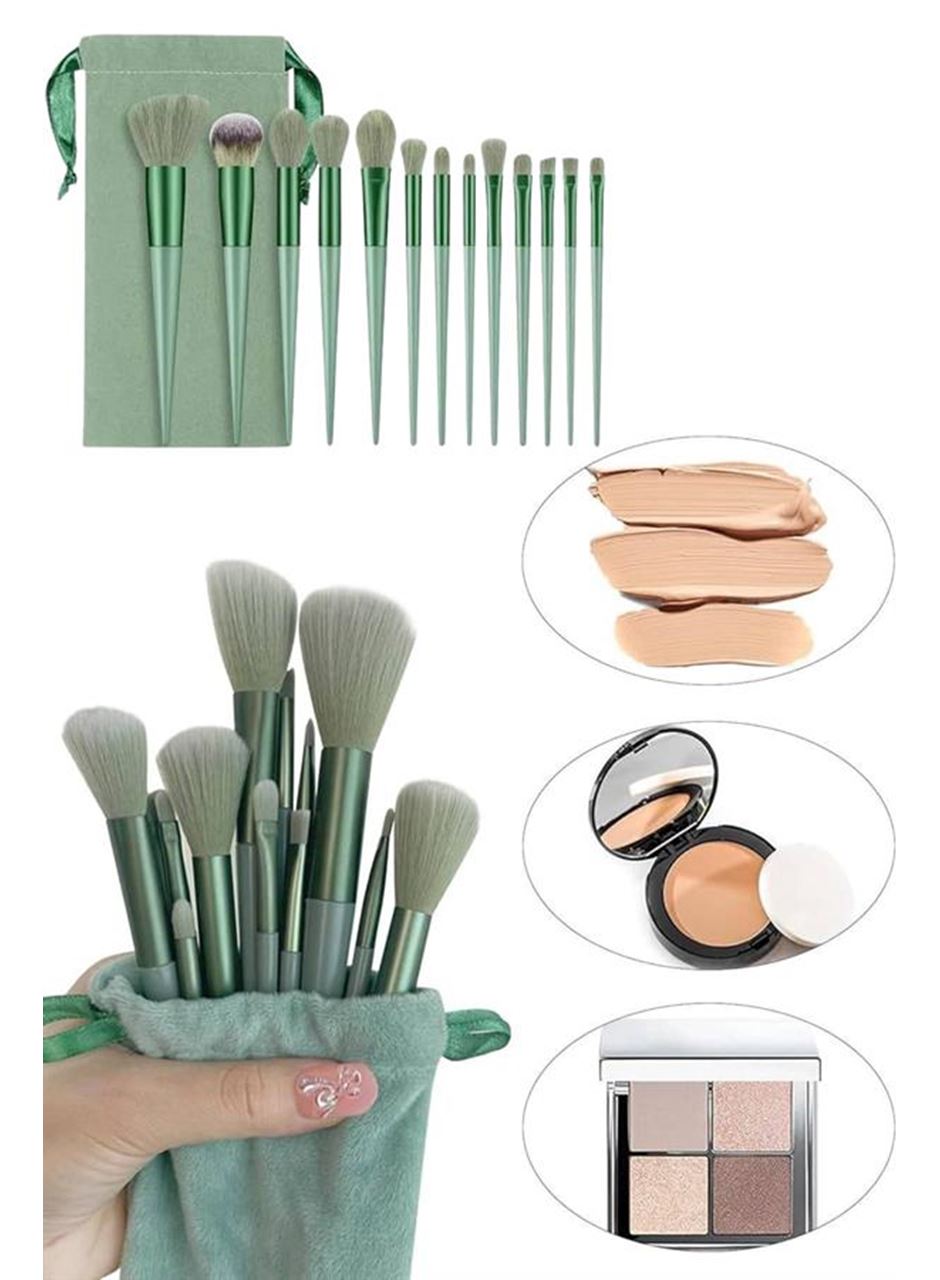 13 Parça Makyaj Fırça Seti Far Fırçası Allık Fırçası Yumuşak Uçlu