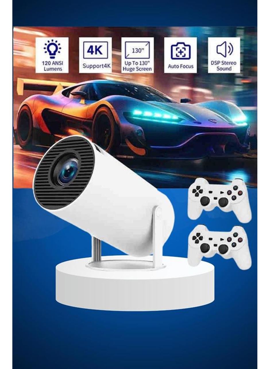 Ayaklı Oyun Projeksiyonu Çift Kollu Taşınabilir Sinema Projektörü