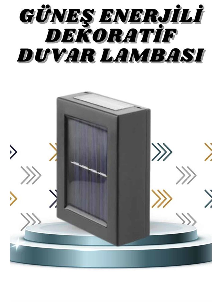 Solar Lamba Dekoratif Aplik Su Geçirmez Led Işıklı Duvar Lambası