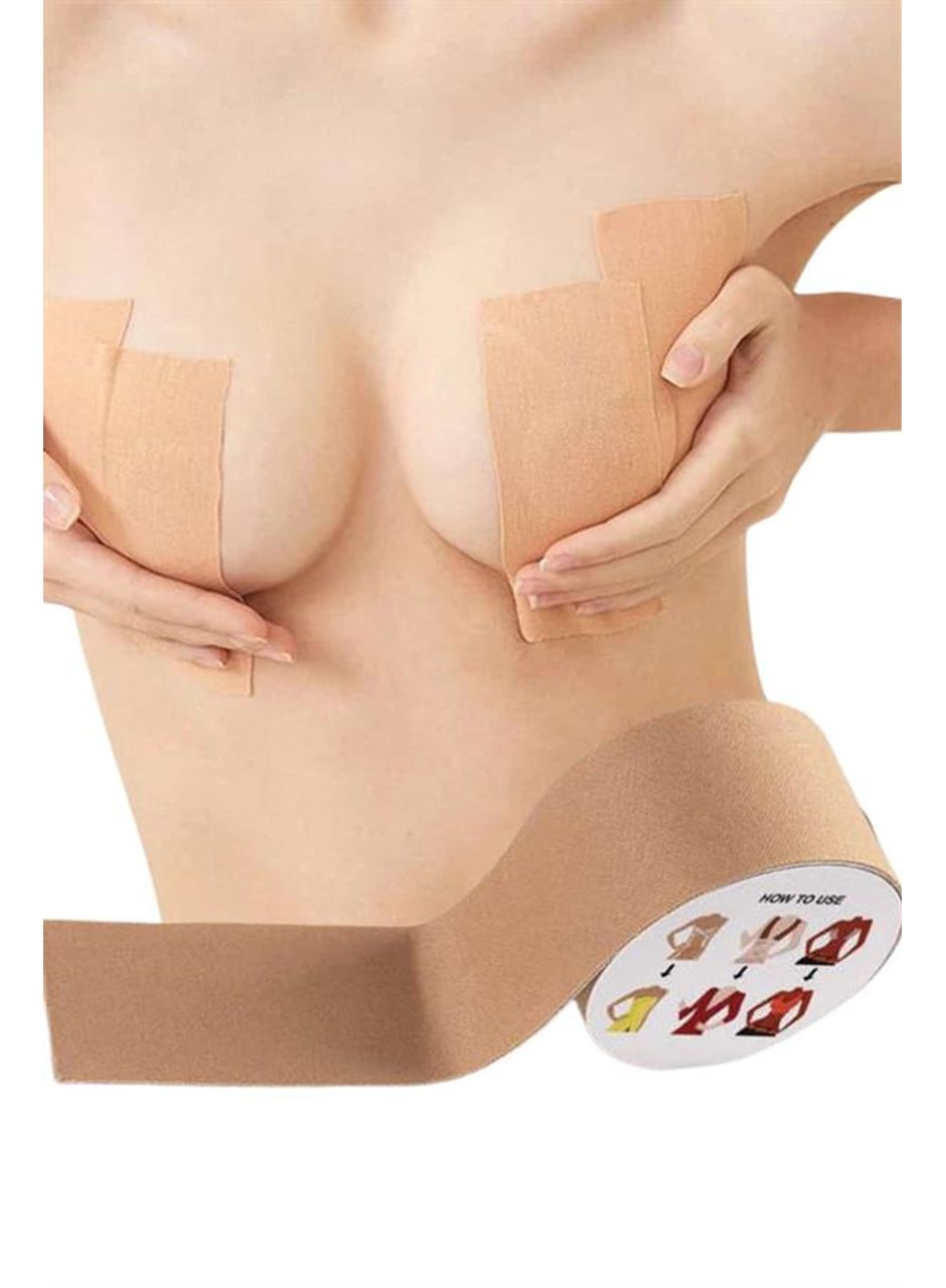 Toparlayıcı Göğüs Bandı Şekillendirici Ten Rengine Uygun Esnek Hassas Ciltlere Uygun