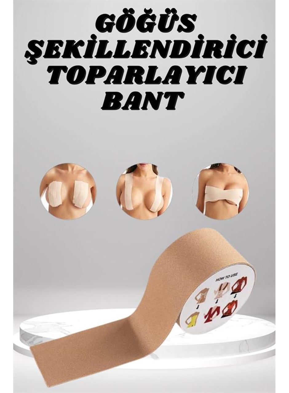 Toparlayıcı ve Şekillendirici Göğüs Bandı Tere ve Suya Dayanıklı Hassas Ciltlere Uygun
