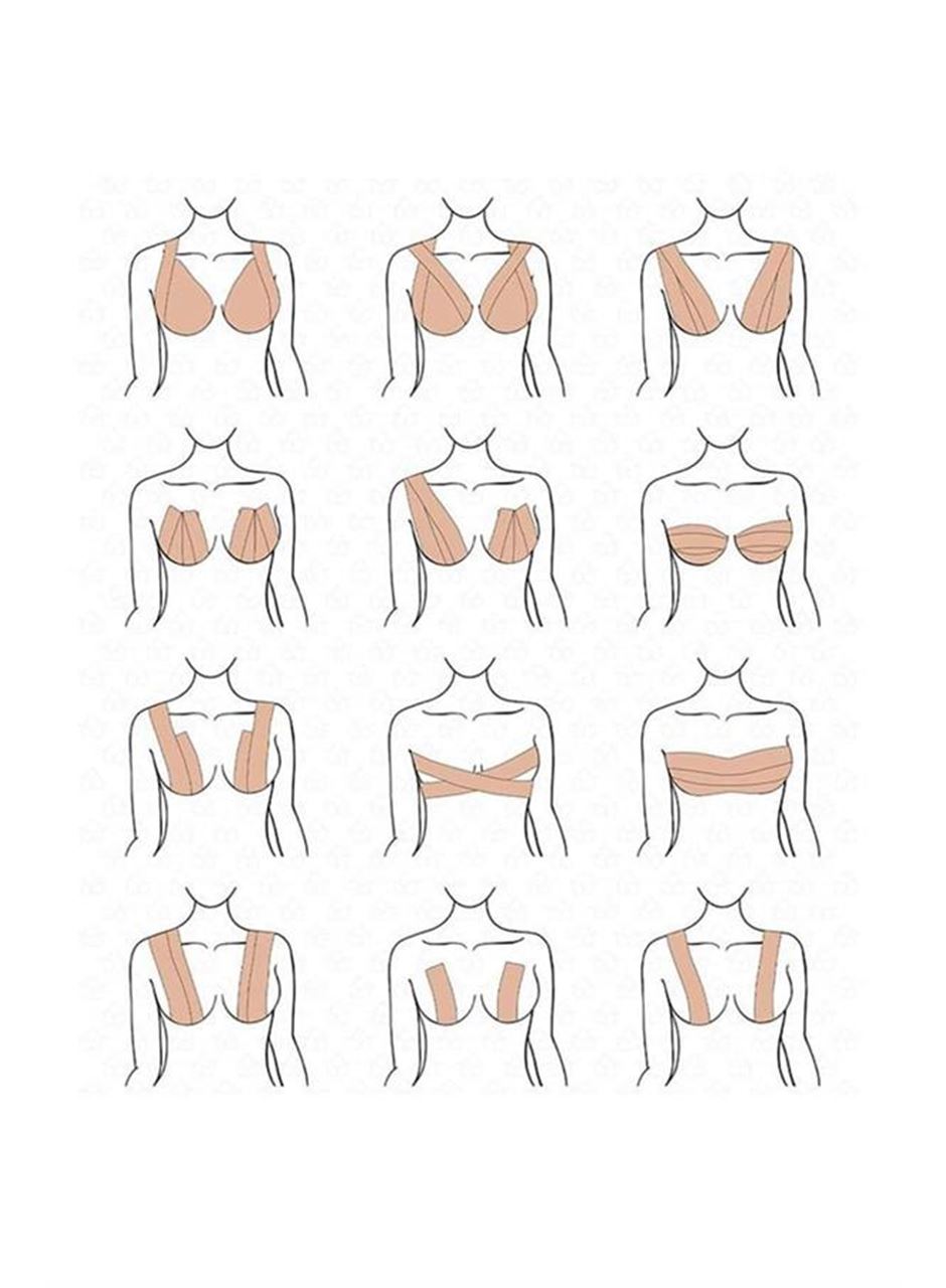 Toparlayıcı ve Şekillendirici Göğüs Bandı Tere ve Suya Dayanıklı Hassas Ciltlere Uygun