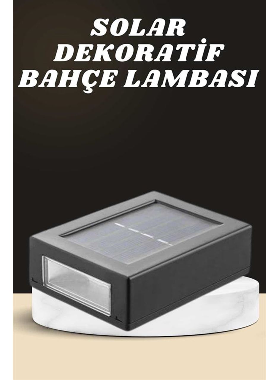 Dekoratif Duvar Lambası Solar Güneş Enerjili Bahçe Aydınlatması