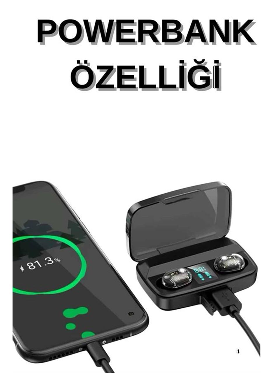 Dijital Göstergeli Bluetooth Kulaklık Kablosuz TWS Stereo Bluetooth 5.0
