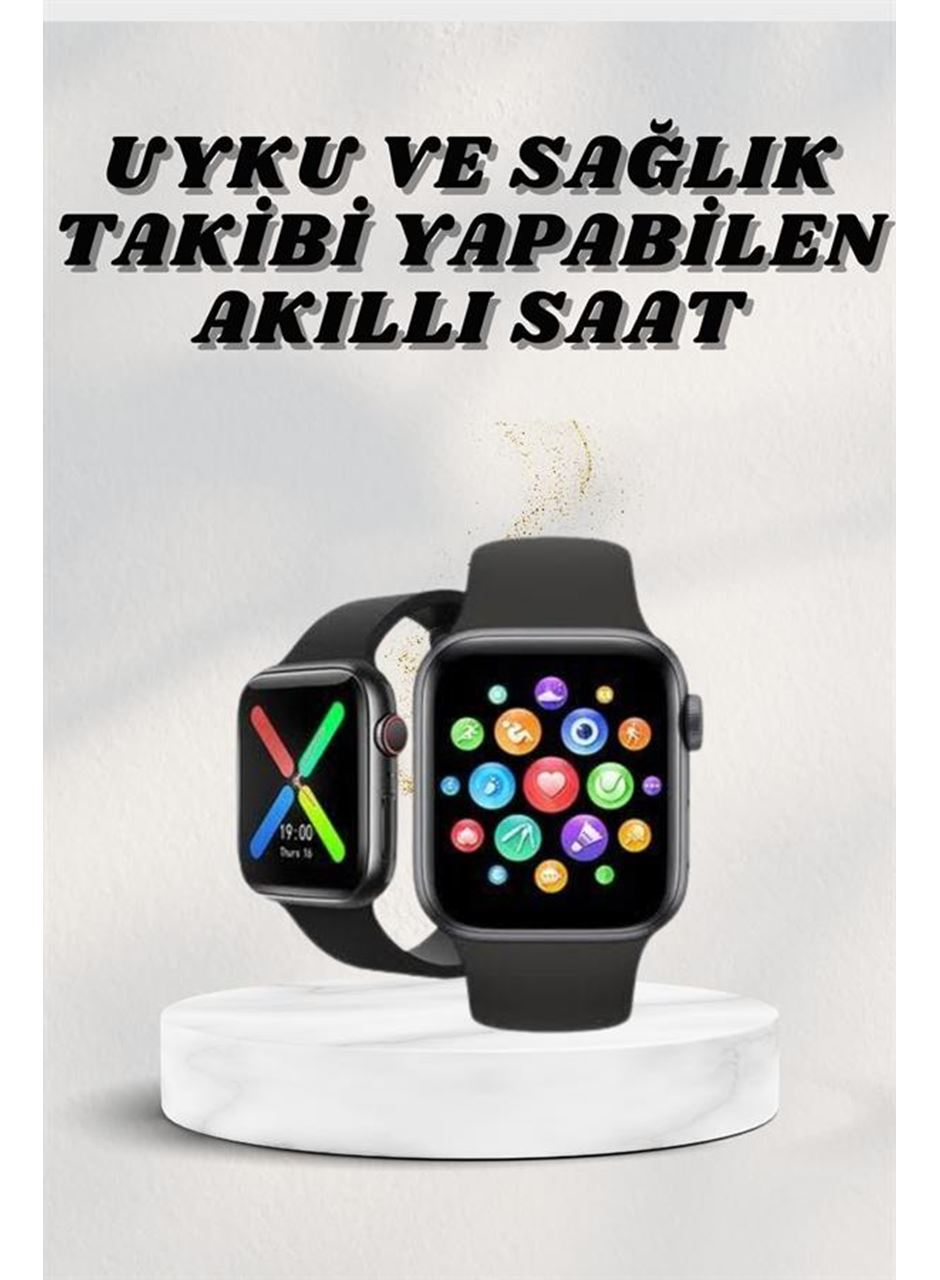 Akıllı Saat Wireless Şarj Yüksek Çözünürlüklü Müzik Dinleme Sesli Cevaplama