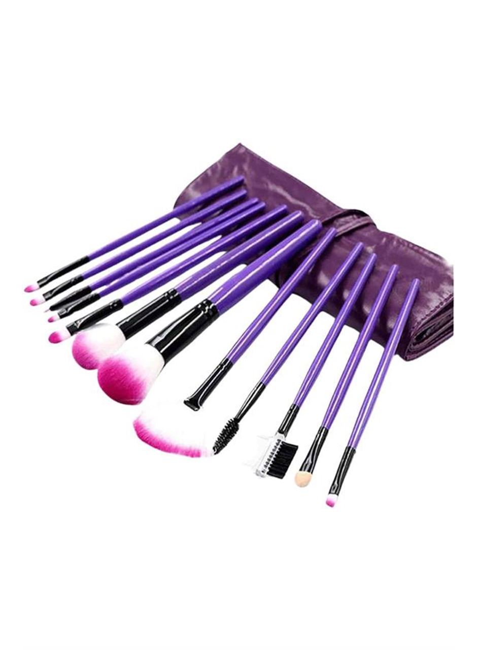 12 Parça Yumuşak Uçlu Makyaj Fırça Set-Göz ve Yüz Makyajı İçin Fırça Seti Profesyonel Makyaj Seti