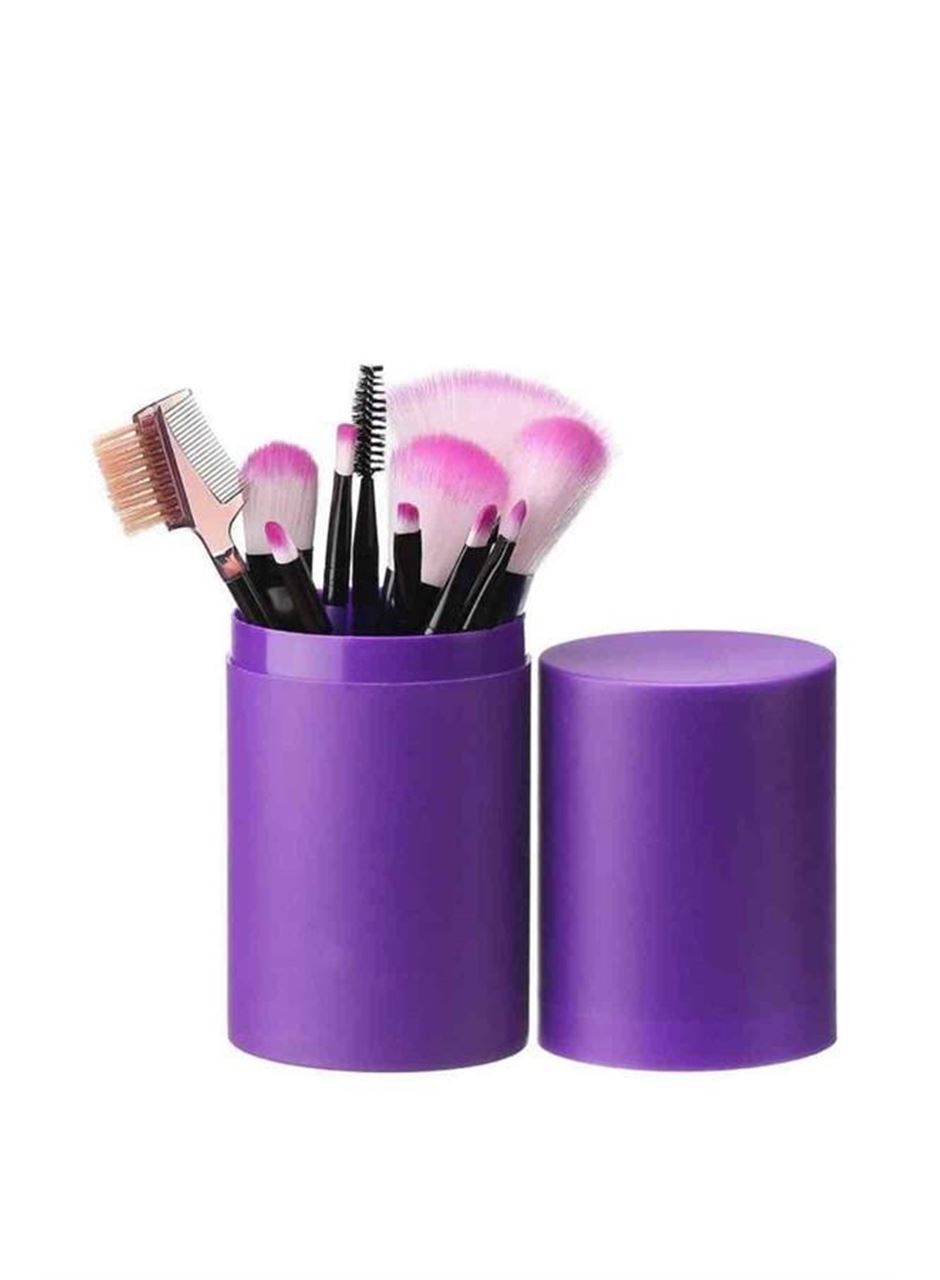 12 Parça Profesyonel Makyaj Seti Yumuşak Kıllı Yüz ve Göz Makyajına Uygun