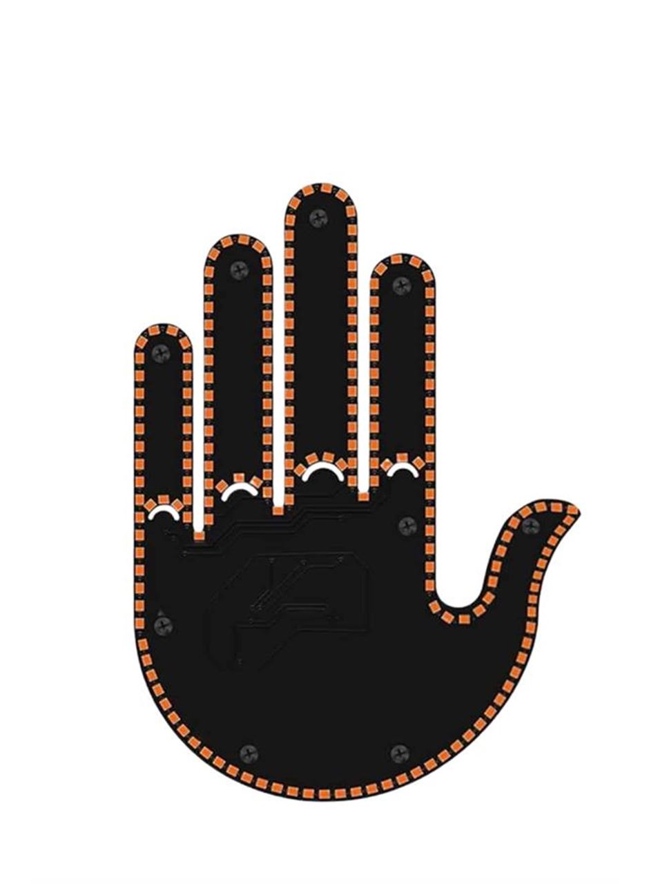 Led Işık El İşareti Araç Camı İçin Uzaktan Kumandalı