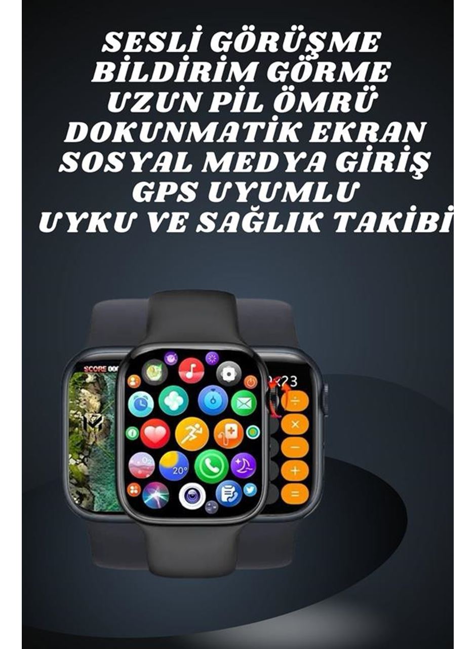 Ekranlı Yeni Nesil Pro Kulaklık ve Akıllı Saat Kampanyası Kulak İçi Mikrofonlu