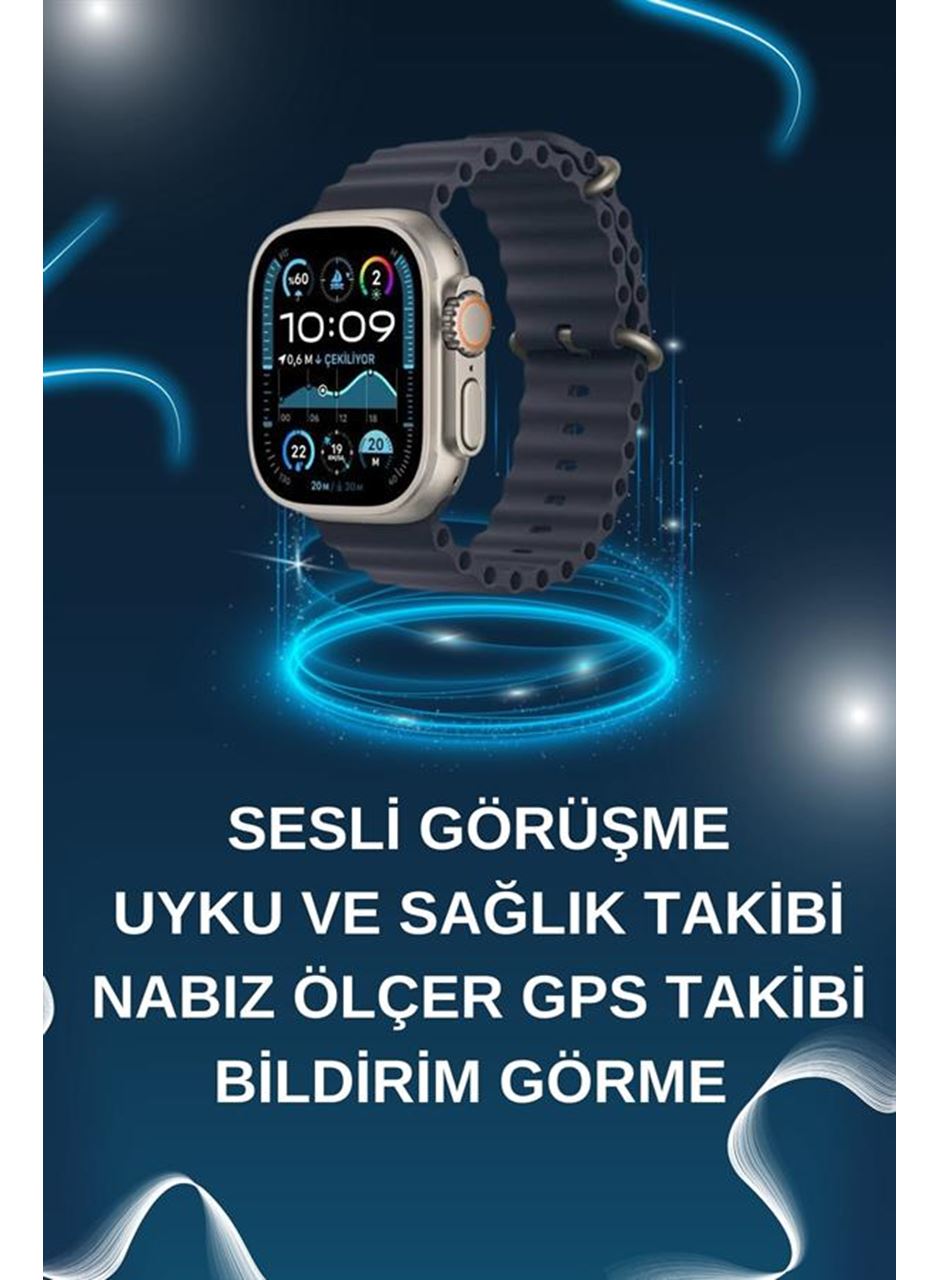 Akıllı Saat Bluetooth Bağlantılı NFC ve GPS Uyumlu Nabız Ölçer Sesli Görüşme