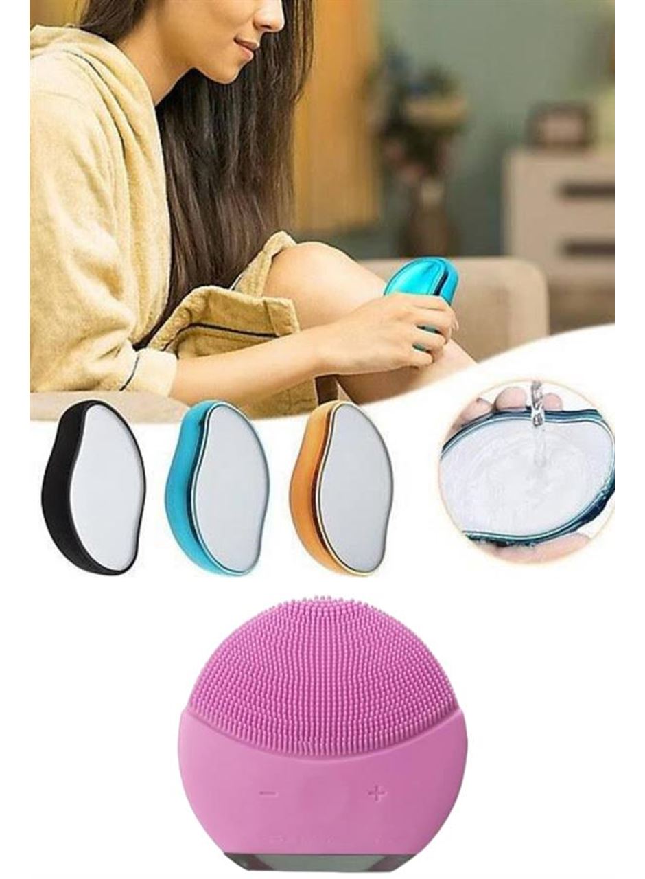 Crystal Eraser Epilasyon Aleti ve Titreşimli Yüz Temizleme Masaj Aleti