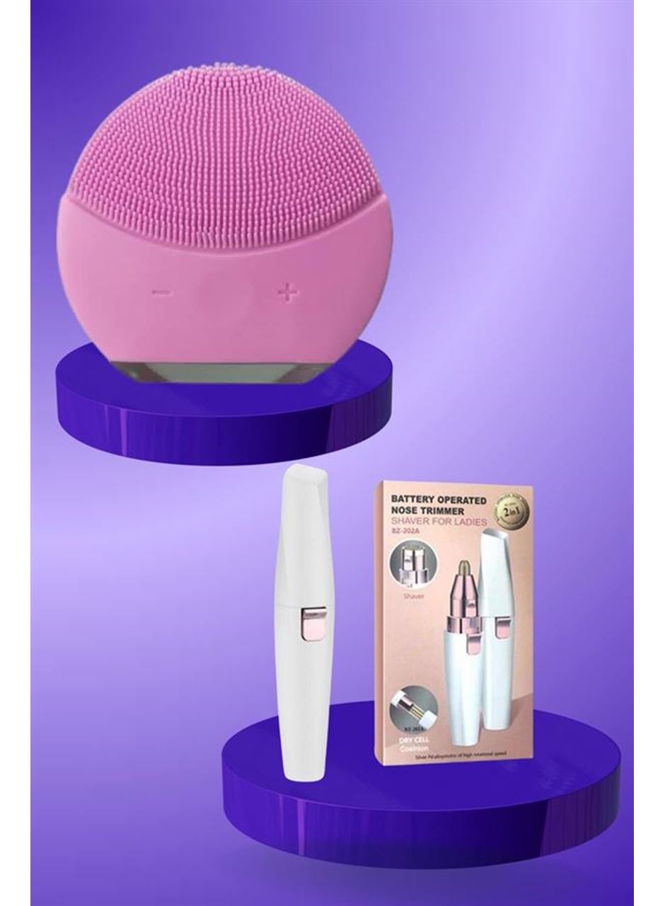 Kulak Burun ve Yüz Epilasyon Aleti ve Yüz Masaj Aleti İkili Cilt Bakım Seti