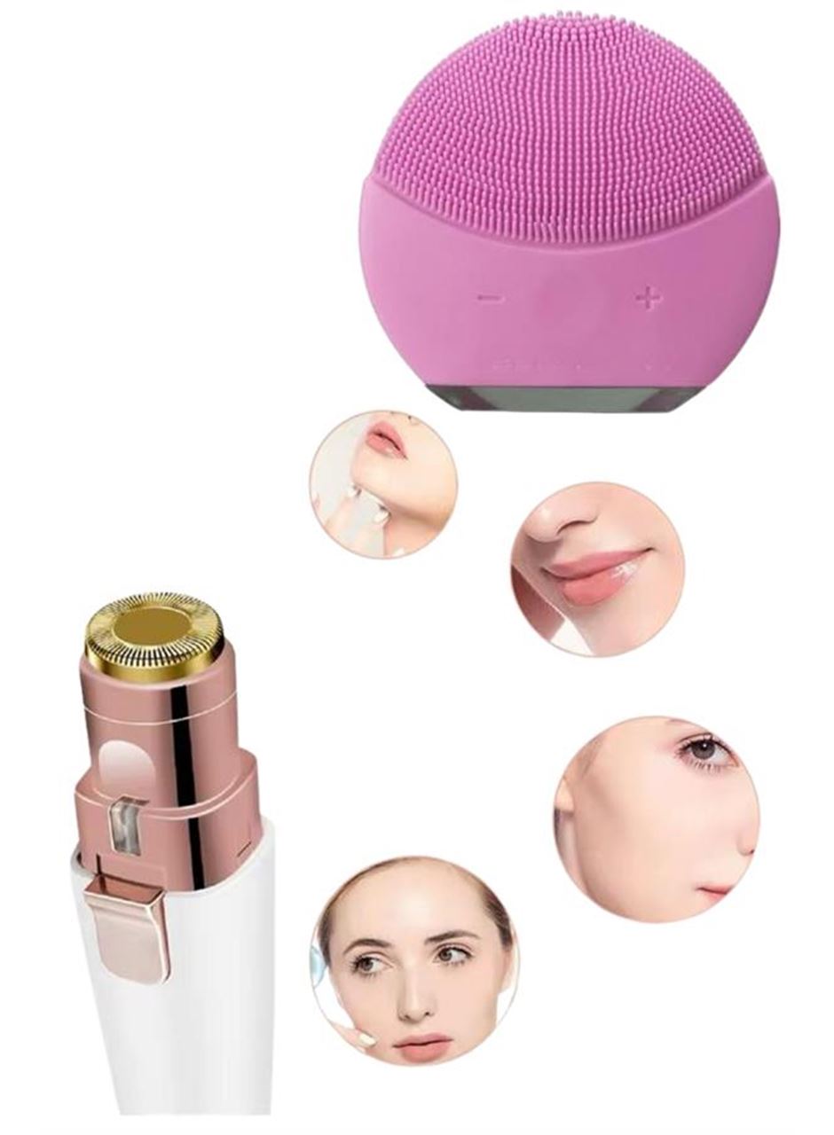 Kulak Burun ve Yüz Epilasyon Aleti ve Yüz Masaj Aleti İkili Cilt Bakım Seti