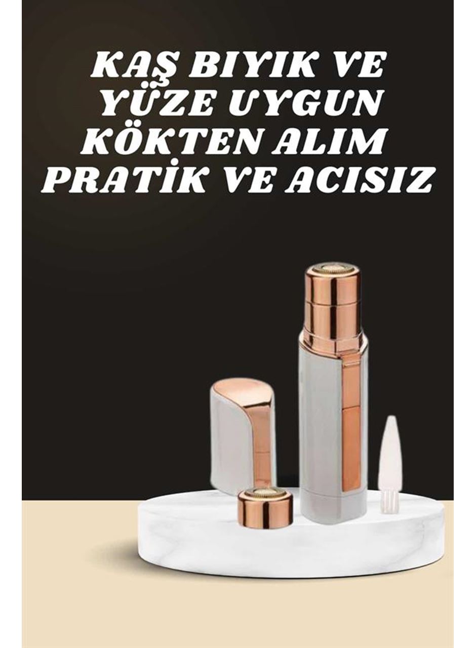 KAŞ BIYIK VE YÜZ EPİLASYON ALETİ VE TİTREŞİMLİ YÜZ TEMİZLEME MASAJ ALETİ İKİLİ SET