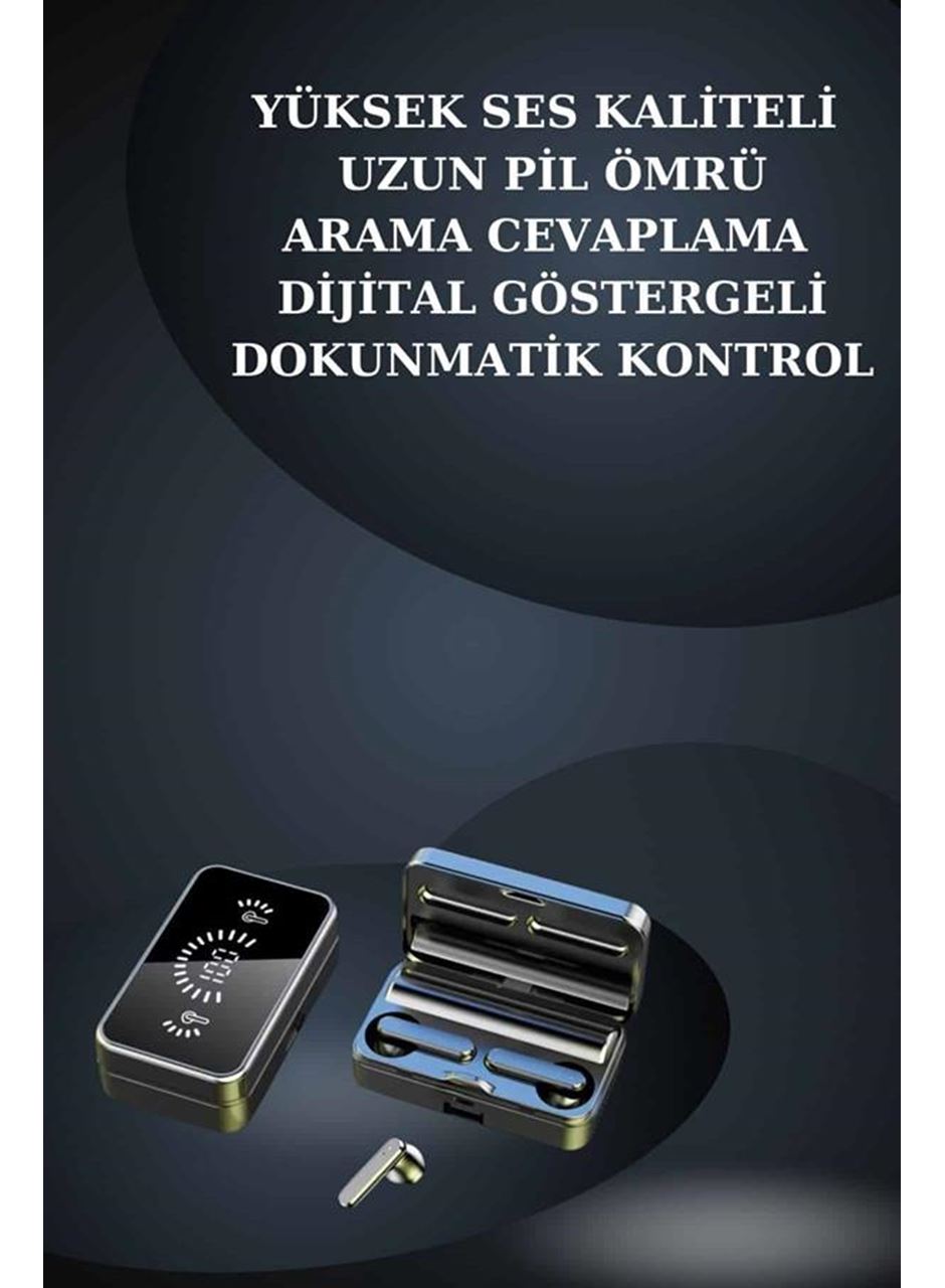 Bileklikli Amoled Ekran Akıllı Saat ve Dijital Göstergeli Kablosuz Bluetooth Kulaklık ANC/ ENC