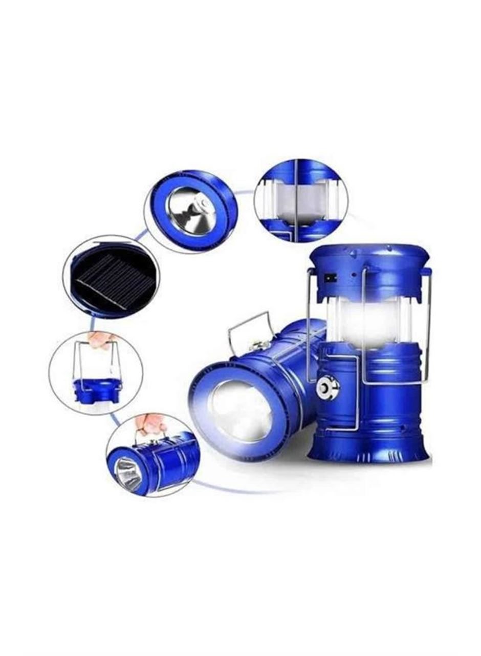 Büyük Boy Güneş Enerjili Kamp Feneri Işıldak Lamba USB Şarjlı