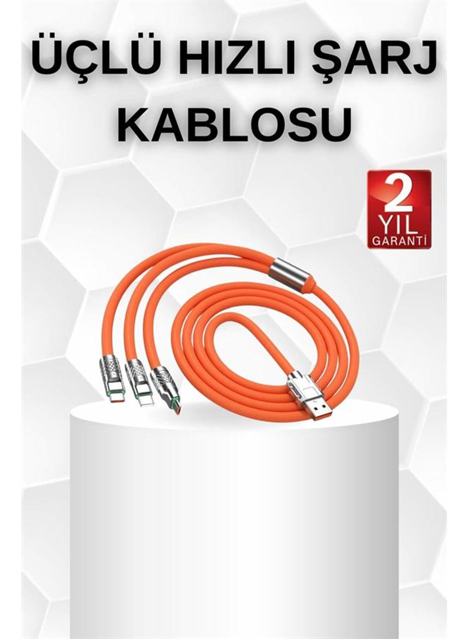 Android ve İOS Uyumlu 180 Derece Type-c Şarj Kablosu