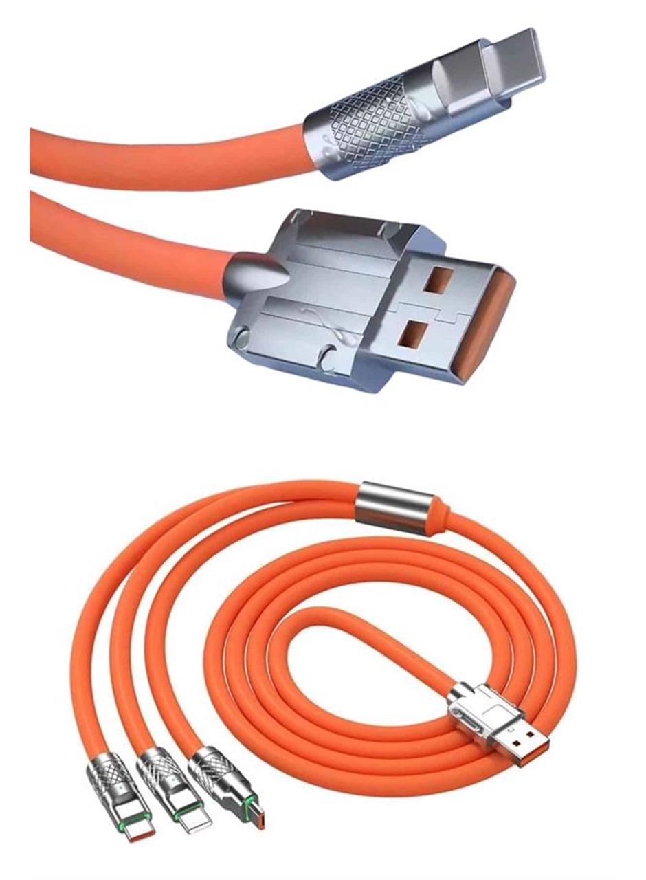 Android ve İOS Uyumlu 180 Derece Type-c Şarj Kablosu