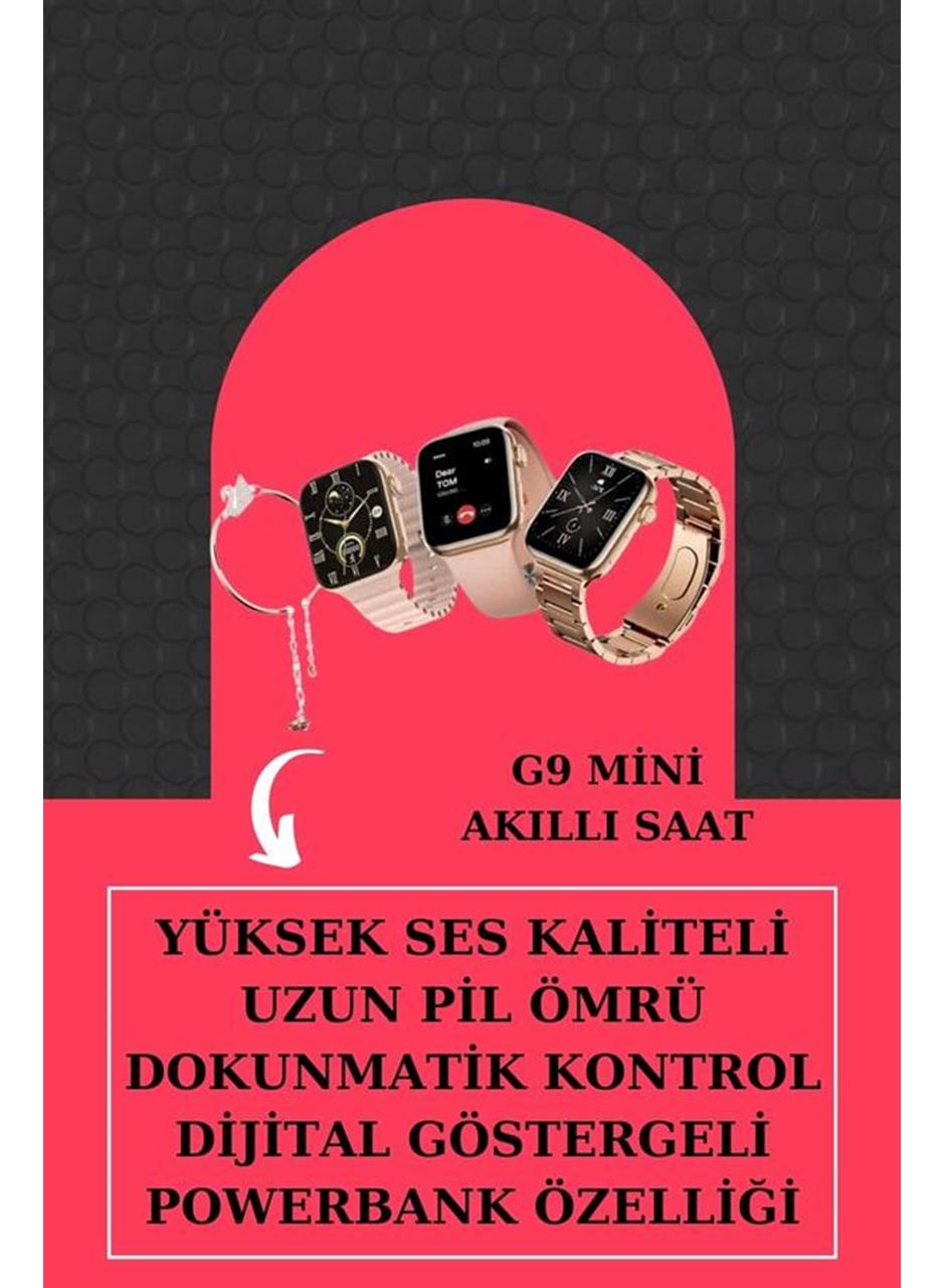 Aksesuar Hediyeli Akıllı Saat ve Dijital Göstergeli Powerbankli Bluetooth Kulaklık