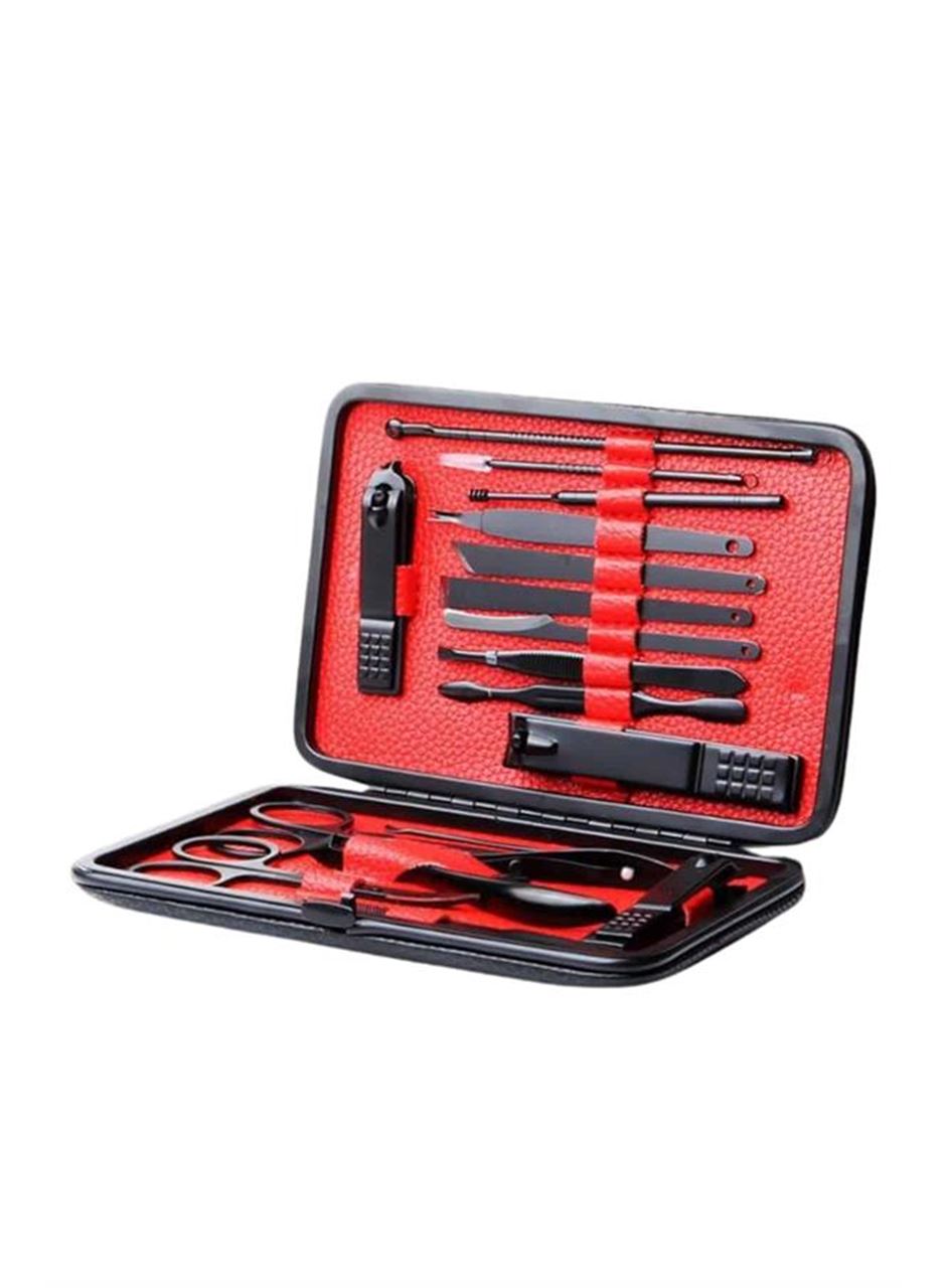 17 Parça Manikür Seti Taşınabilir Özel Çantalı El ve Ayak Bakımı Tırnak Batığı Temizleme