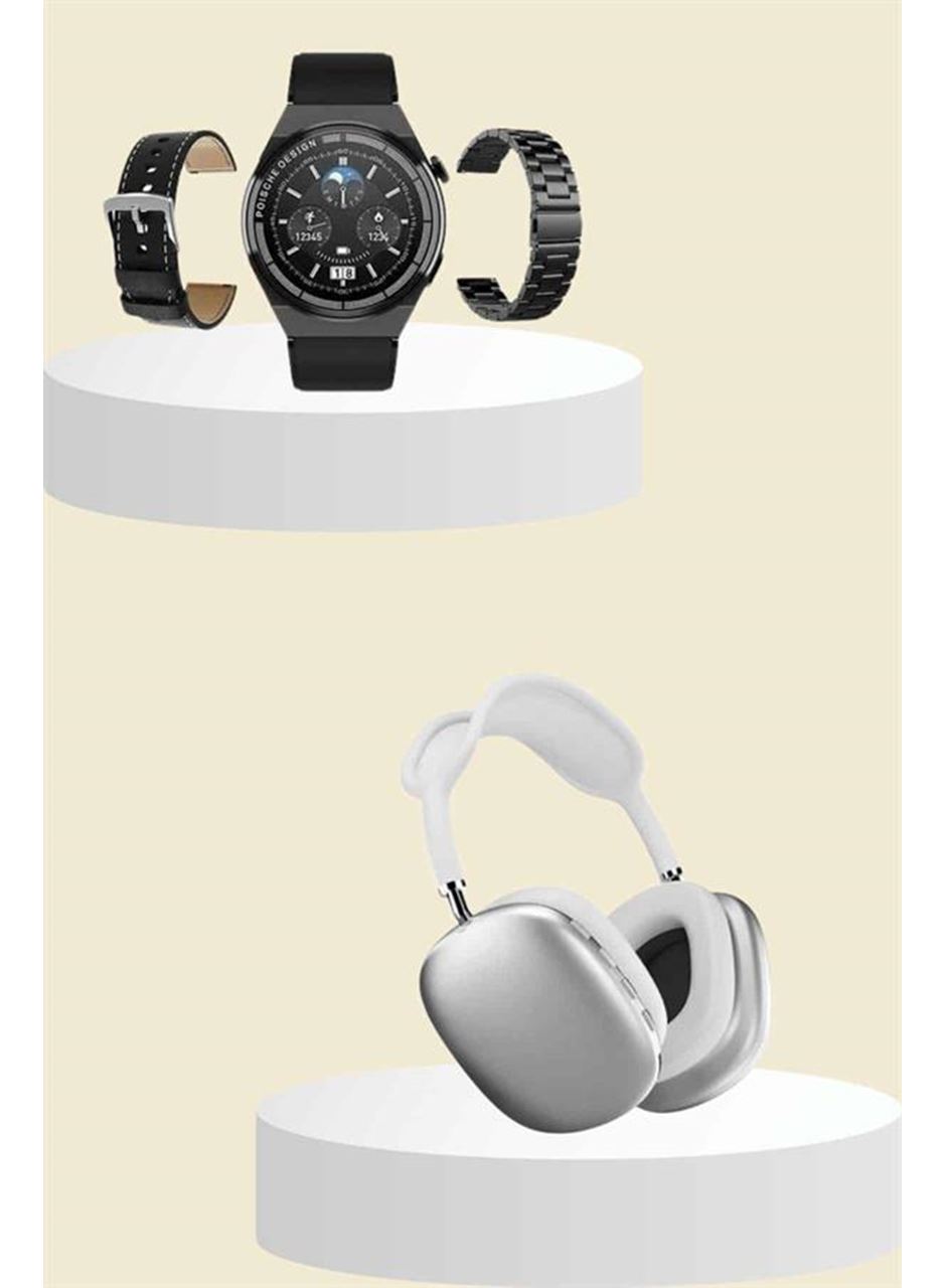 Yeni Nesil Sesli Görüşme Akıllı Saat ve Powerbank Çoklu Şarj Girişli Bluetooth Kulaklık Nabız Ölçer