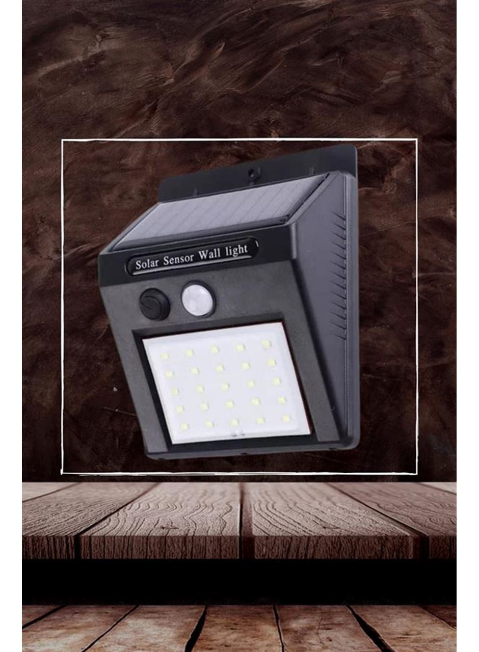 Bahçe Aydınlatma Sensörlü Güneş Enerjili Duvar Lambası 40 Led Işık