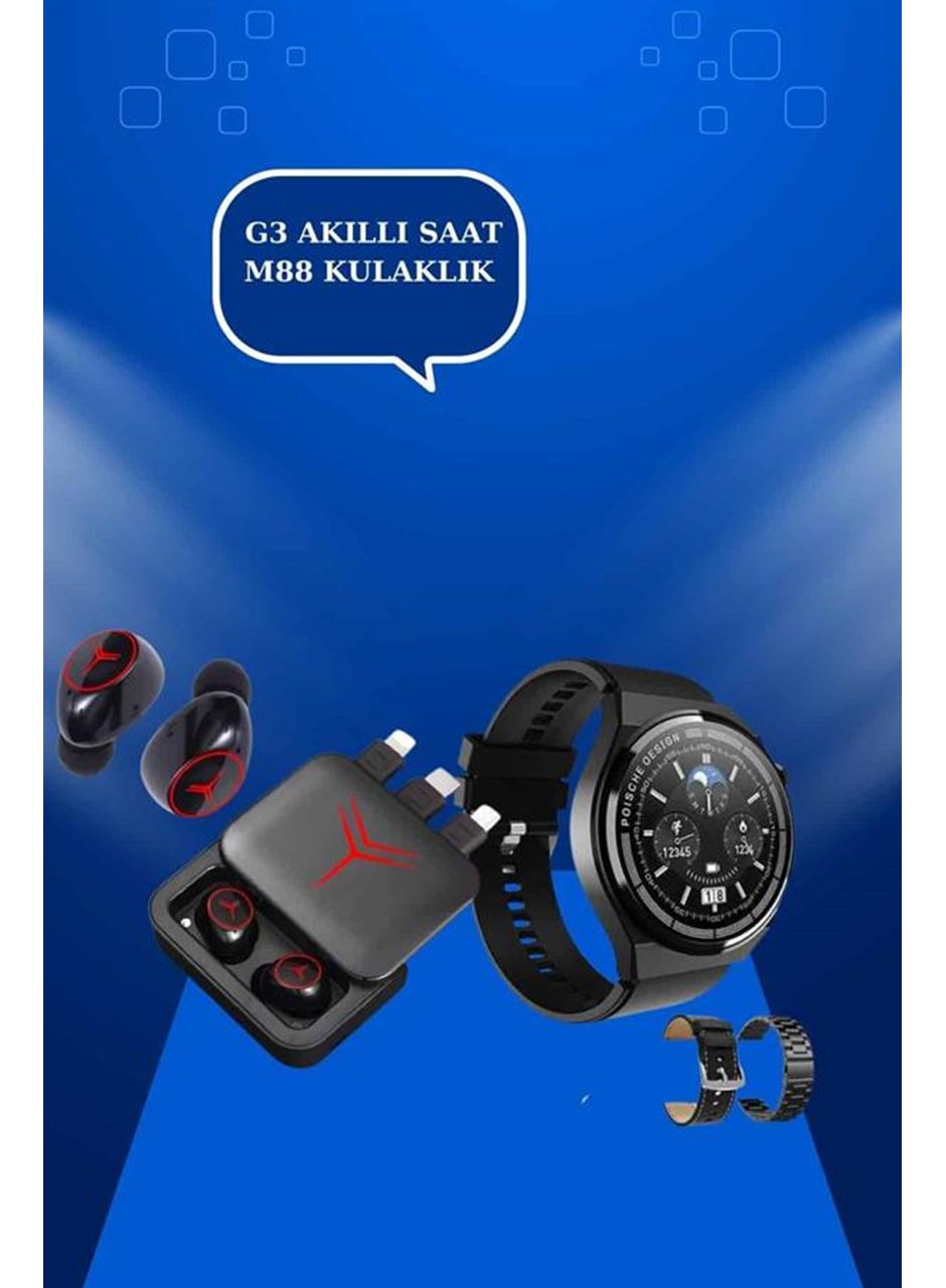 Ucuz Kaliteli Akıllı Saat ve Powerbank Bluetooth Kulaklık 5.1 Stereo ANC Özelliği