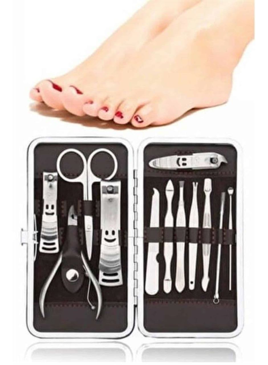 12 Parça El Ayak Temizleme Pense Kir Temizleme Aparatı Kaş Cımbızı