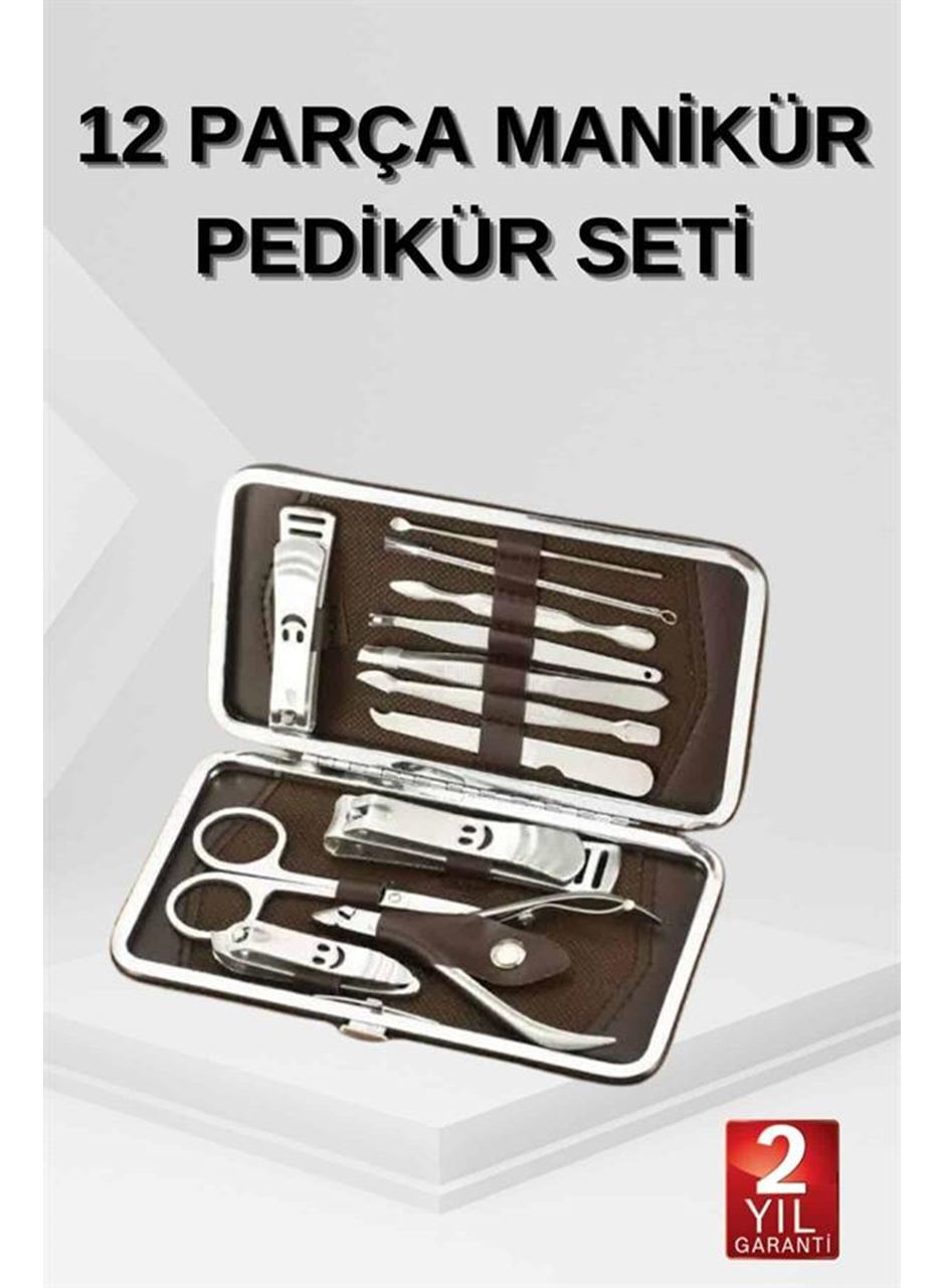 12 Parça El Ayak Temizleme Pense Kir Temizleme Aparatı Kaş Cımbızı