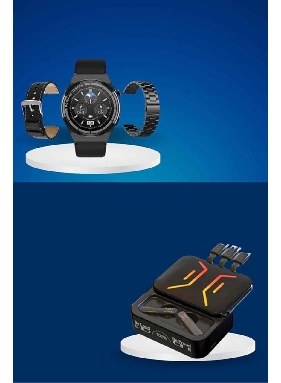 Dijital Göstergeli Bluetooth Kulaklık ve Bildirim Görebilen Akıllı Saat Alarm ve Titreşim