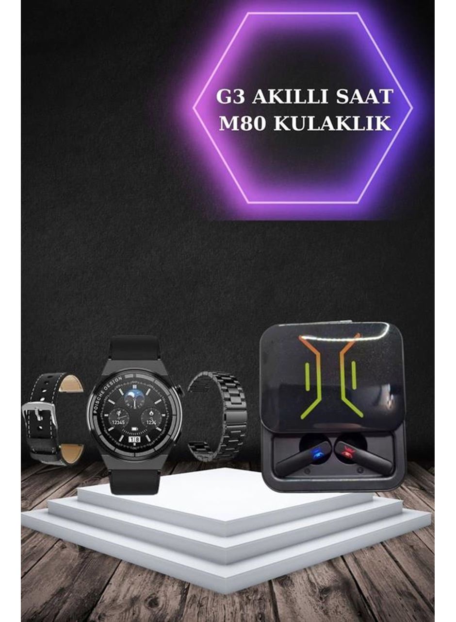 Dijital Göstergeli Bluetooth Kulaklık ve Bildirim Görebilen Akıllı Saat Alarm ve Titreşim