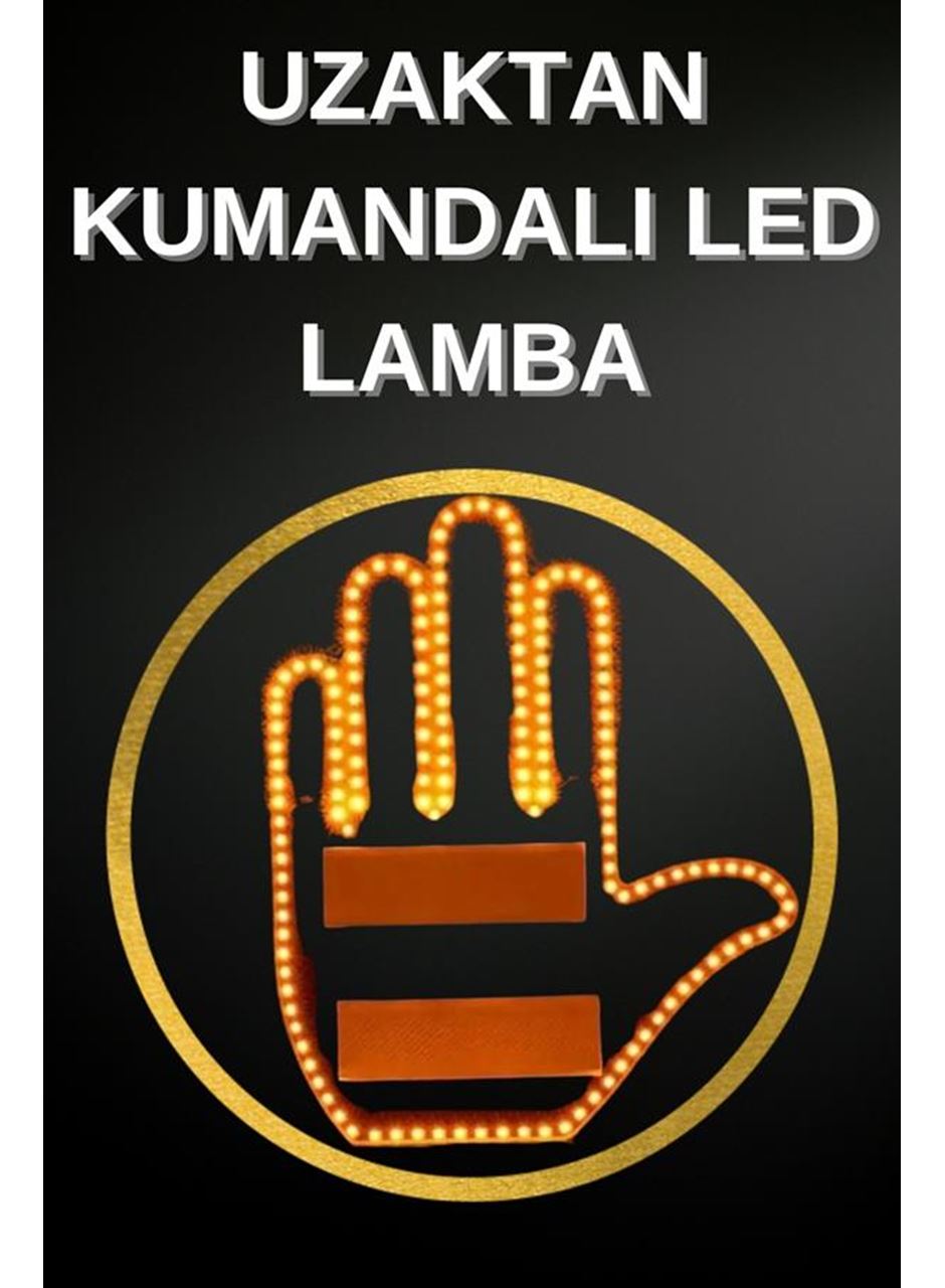 Led Işık El İşareti Araç Camı İçin Uzaktan Kumandalı