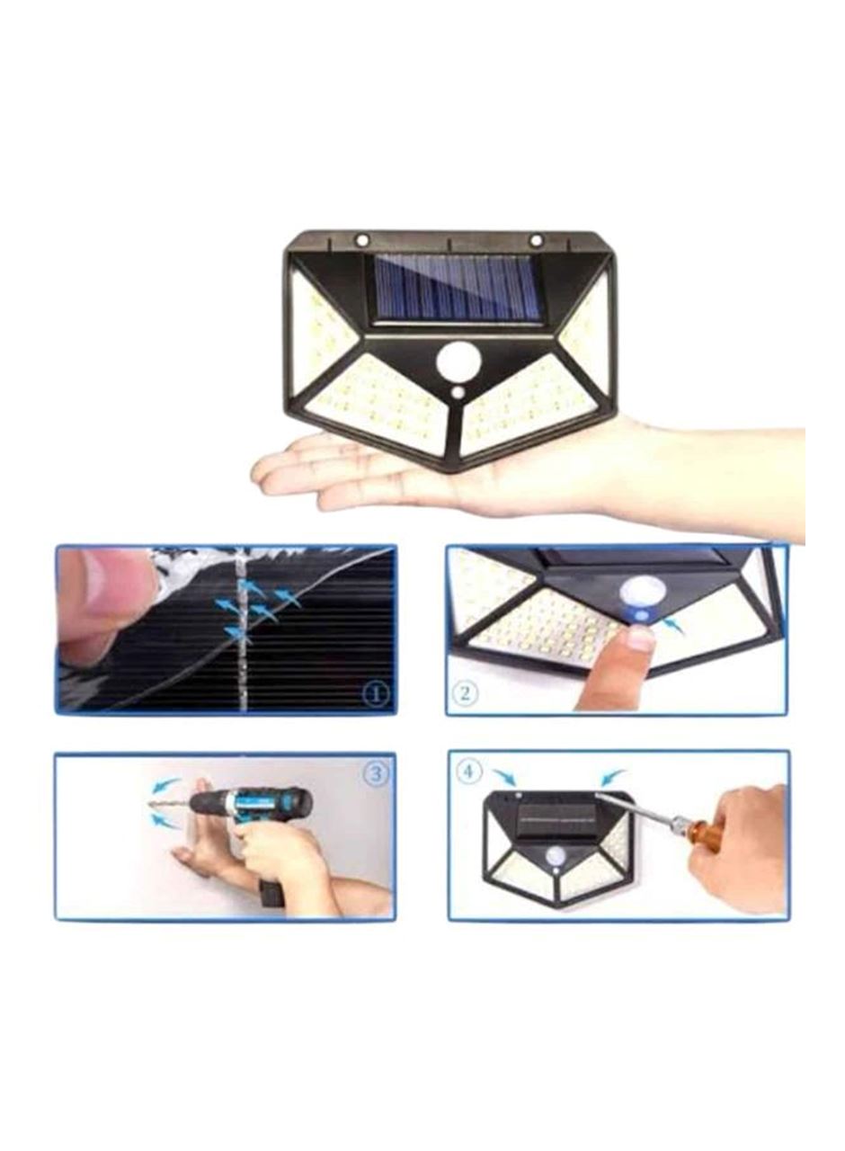 Solar Sensörlü Duvar Lambası Bahçe Lambaso Parlak Beyaz Işık Suya Dayanıklı