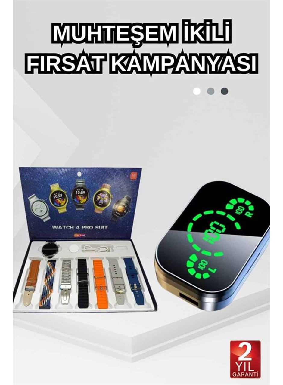 Dokunmatik Akıllı Saat Yeni Nesil Kulaklık Kampanyası Bluetooth Bağlantılı ANC Özelliği