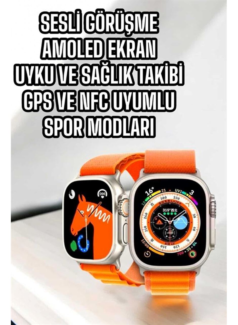 Akıllı Saat NFC ve GPS Uyumlu Uyku ve Sağlık Takibi Sesli Görüşme