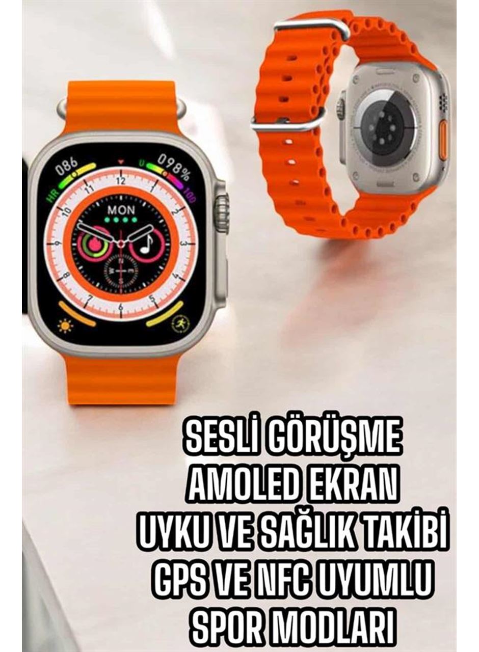 Yeni Nesil Akıllı Saat Nabız Ölçer Sağlık Ölçer ve Kalori Ölçer Uyku Takibi NFC Özelliği