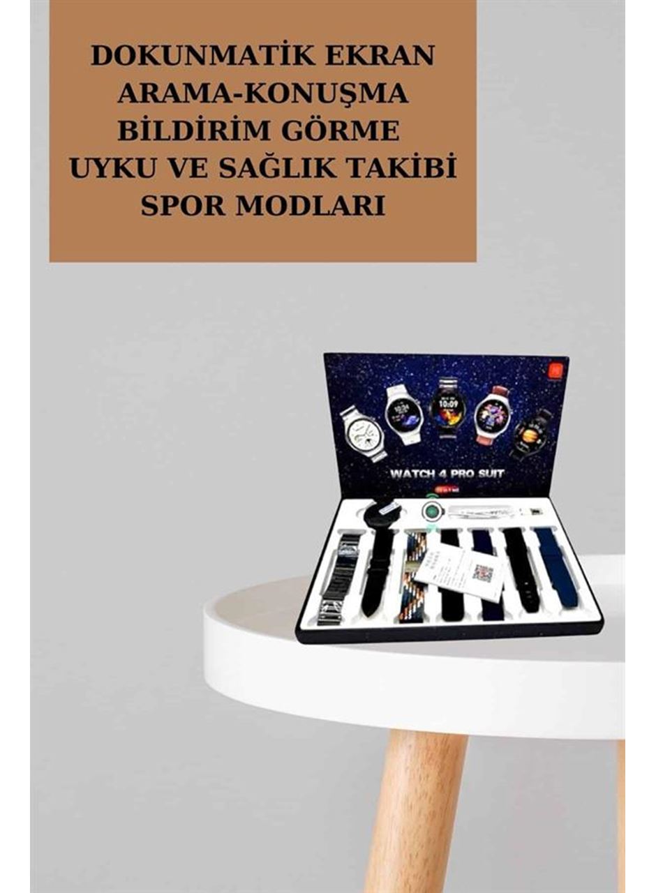 Powerbank Aynalı Bluetooth Kulaklık Ve Akıllı Saat Seti ANC Özelliği Dokunamatik