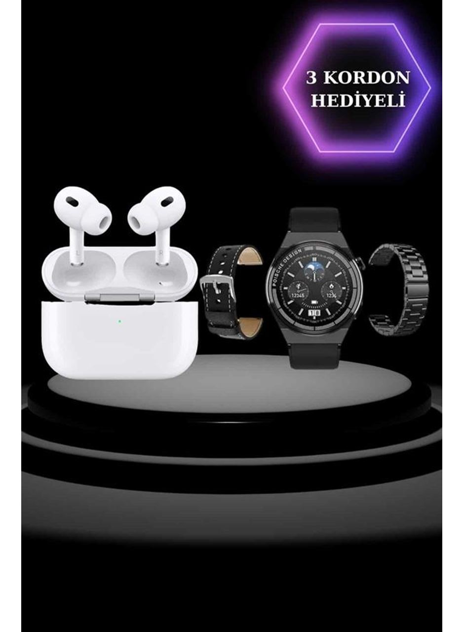 Aynalı Bluetooth Kulaklık Yeni Nesil Akıllı Saat Titreşimli Nabız Ölçer Spor Modları