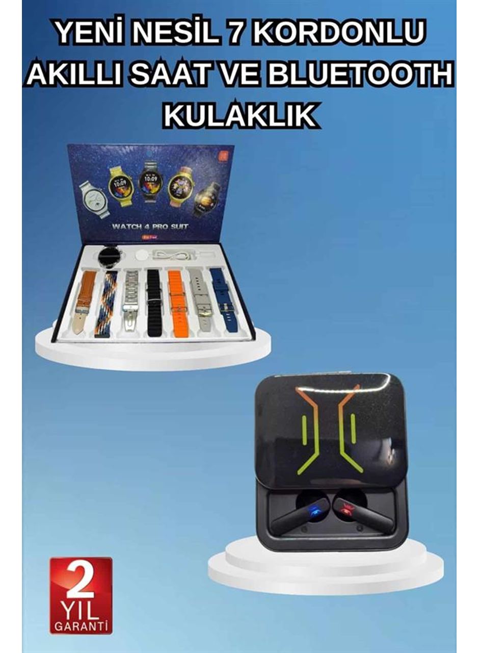 2025 Model Kablosuz Kulaklık ve Yeni Nesil Akıllı Saat Metal Kayış Plastik Kayış