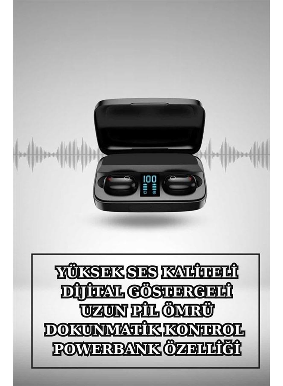 Kablosuz Bluetooth Kulaklık ve Kordon Hediyeli Akıllı Saat Nabız Ölçer Uzun Pil Ömrü