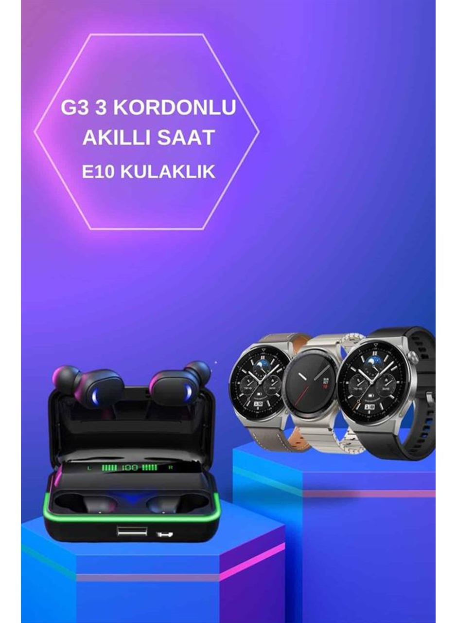 Yeni Nesil Akıllı Saat Ve Bluetooth Kulaklık Titreşim Bildirimleri Uyku Takibi