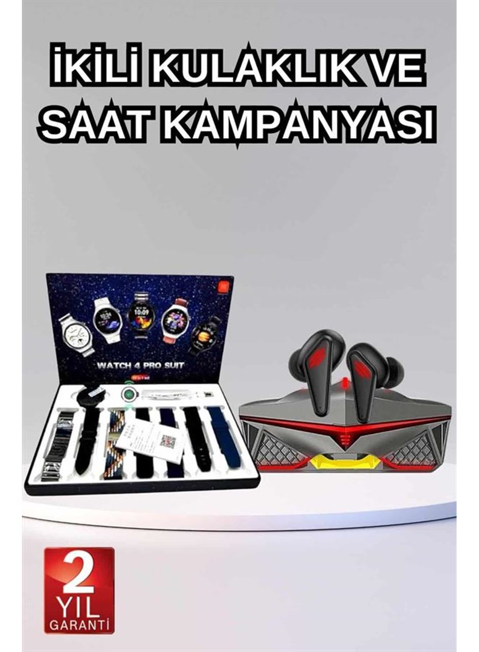 Gamer Oyuncu Seti Bluetooth Kulaklık Ucuz Kaliteli Yeni Nesil Akıllı Saat