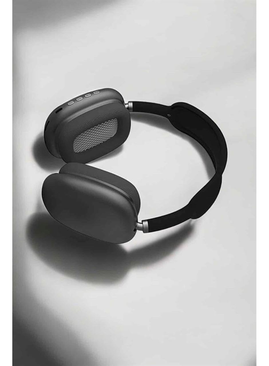 P9 Plus Hi-fi Ses Kalitesi Ayarlanabilir Mikrofonlu Bluetooth Kulaklık Siyah